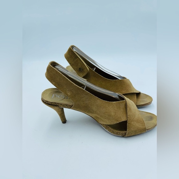 Pedro Garcia Maia Low Heel Suede Leather Heels 38 - Picture 2 of 7